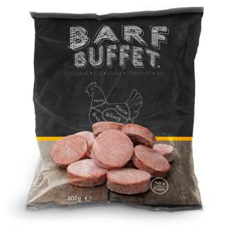 Barf Buffet Kippenmix Hamburgers